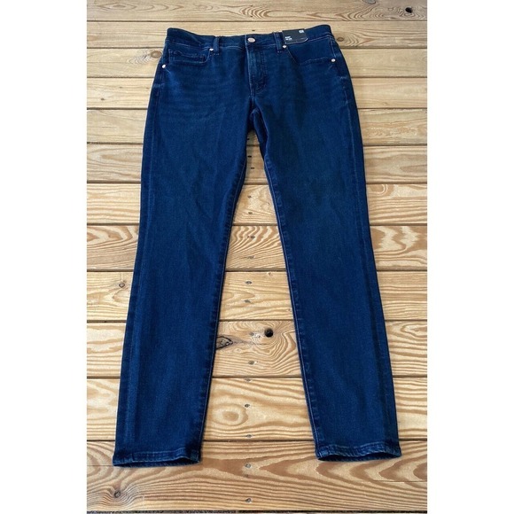 NWT $80 Express Skinny Mid Rise Jeans Size 10 Women’s Blue - Picture 1 of 12